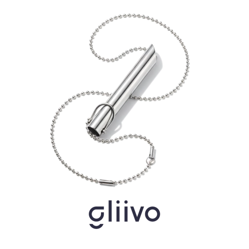 Silbato anti estrés acero inoxidable