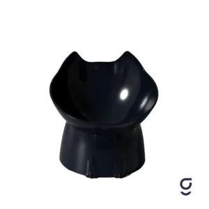 Comedero Elevado HappyCat - Negro