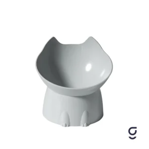 Comedero Elevado HappyCat - Gris
